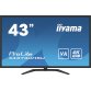 iiyama ProLite X4373UHSU-B1 écran plat de PC 108 cm (42.5") 3840 x 2160 pixels 4K Ultra HD Noir