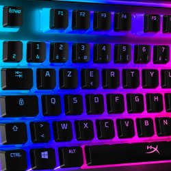 HyperX Pudding Keycaps - Full Key Set - ABS - Black (FR Layout) Capuchon de clavier