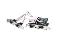 StarTech.com 4 Port Native PCI Express RS232 Serial Adapter Card with 16550 UART