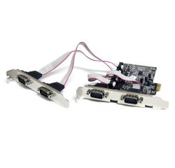 StarTech.com 4 Port Native PCI Express RS232 Serial Adapter Card with 16550 UART