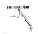Neomounts NM-D775DXSILVER Monitor arm 10-32" - gas spring - Topfix - 180°-stop