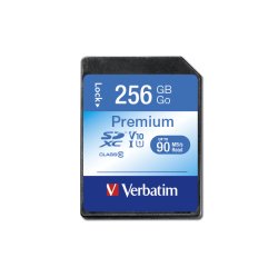Verbatim Premium - Flash-Speicherkarte - 256 GB - SDXC UHS-I