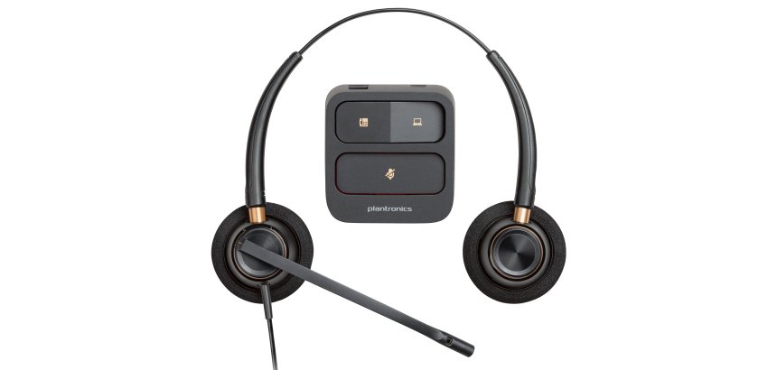 HP Poly Micro-casque binaural Poly EncorePro 520 + fonction Quick Disconnect