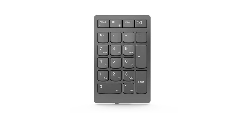 Lenovo Go Wireless teclado numérico Universal Bluetooth/USB/RF Wireless Gris