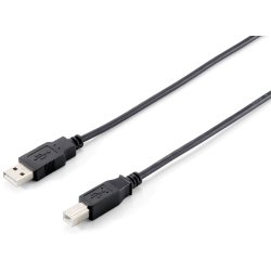 Equip 128862 Cable USB 2.0 Tipo A a Tipo B, 5,0 m , Negro