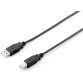 Equip 128862 Cable USB 2.0 Tipo A a Tipo B, 5,0 m , Negro