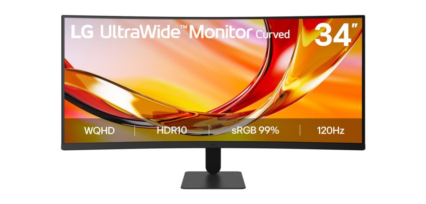 LG 34U601B-B flat PC monitor 86.4 cm (34") 3440 x 1440 pixels Dual WQHD LCD Black