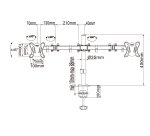 Equip 650152 Soporte articulado de sobremesa para dos monitores de 13"-27