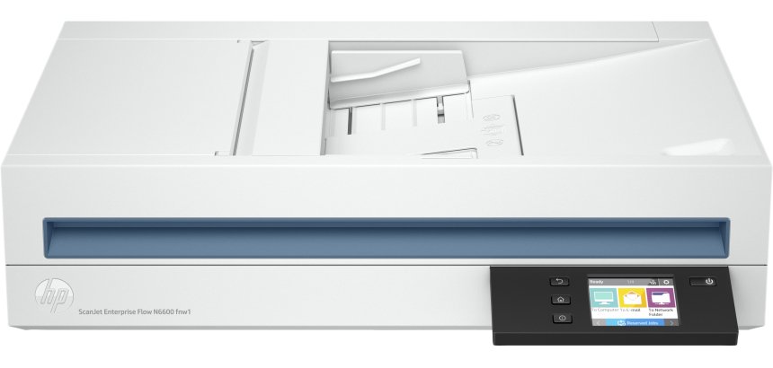 HP Scanjet Enterprise Flow N6600 fnw1 Escáner plano y alimentador automático de documentos (ADF, Automatic Document Feeder) 1200 x 1200 DPI A4 Blanco