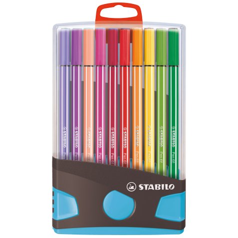 Feutre Pen 68, zebrui de 20, turquoise