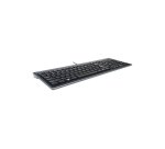 Clavier kensington ultraplat advance fit azerty câble usb filaire 1,9m coloris noir mat professionnel