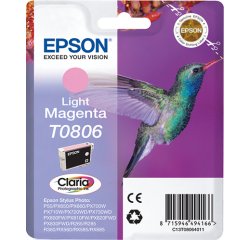 Epson Hummingbird Singlepack Light Magenta T0806 Claria Photographic Ink