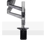 StarTech.com Support Simple Écran PC - Bras Moniteur VESA - Support Écran Bureau 32" ou 49" (32:9)/ 8kg - Porte Écran Hauteur Réglable/Articulé - Fixation Pince/œillet