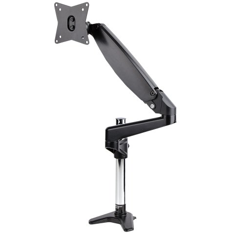 StarTech.com Brazo de Soporte de Escritorio para Un Monitor VESA de hasta 32" o Ultraancho de 49" 8kg - Base para 1 Monitor de Movimiento Articulado y Altura Ajustable - Grommet o Mordaza