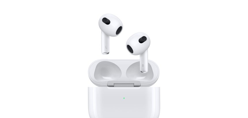 Apple AirPods (3. Generation) AirPods Kabelloser Kopfhörer Ohrhörer Anrufe/Musik Bluetooth Weiß