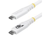 StarTech.com Cable USB4 2m - Cable USB-C Certificado USB-IF - 20Gbps - PD 240W EPR - 4K120 - DP 1.4 - Cable USB Tipo C - Recubrimiento de TPE - Blanco