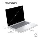 HP E4LG6AT laptop Copilot+ PC Intel Core Ultra 7 356H Ibrido (2 in 1) 35,6 cm (14") Touch screen WUXGA 32 GB LPDDR5x-SDRAM 1 TB SSD Wi-Fi 7 (802.11be) Windows 11 Pro Argento