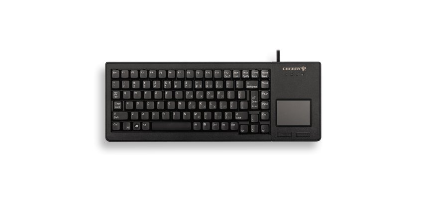 CHERRY XS G84-5500 TOUCHPAD KEYBOARD Clavier filaire miniature, touchpad, USB, noir, AZERTY - FR