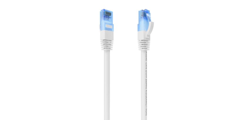 AISENS Cable De Red Latiguillo RJ45 Cat.6 UTP AWG26 CCA, Blanco, 1.0 m