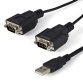 Cable 1,8m USB a 2 Puertos Serie Serial RS232 DB9 Retención del Puerto de Asignación COM