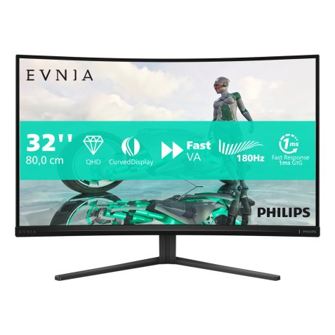 Philips Evnia 32M2C3500L/00 computer monitor 80 cm (31.5") 2560 x 1440 Pixels Quad HD LCD Zwart