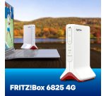 Box FRITZ! 6825 4G International routeur sans fil Gigabit Ethernet Monobande (2,4 GHz) Blanc