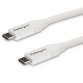 StarTech.com Câble de Charge Rapide USB-C de 4m, Charge et Synchronisation, 100W (5A) PD, USB 2.0, Certifié USB-IF - Cordon de Charge USB C Blanc