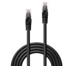 Lindy Câble réseau Noir Cat.6 U/UTP, 3m