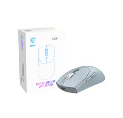 MSI Forge Gm340 Wireless Sky mouse Gaming Ambidestro RF senza fili + Bluetooth Ottico 12000 DPI