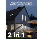 Imou Crusier DUAL 6MP (3MP+3MP) Telecamera Wi-Fi da esterno, motorizzata con Doppio Obiettivo, Visione Notturna a Colori, Rilevamento Umano/Veicoli e Smart Tracking, IP66