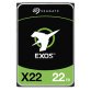 Seagate Exos X22 disco duro interno 22 TB 7200 RPM 512 MB 3.5" Serial ATA III