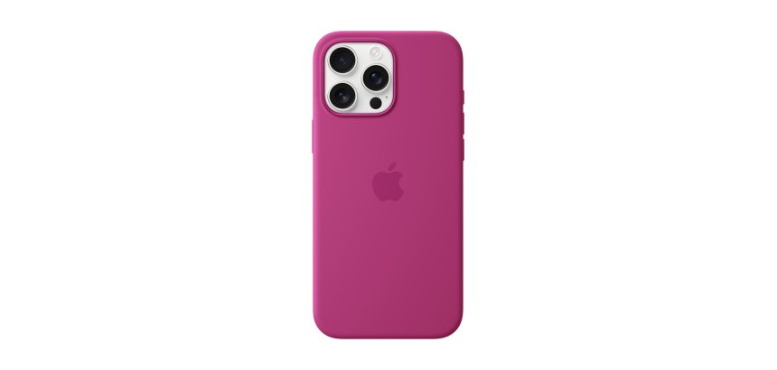 Apple iPhone 16 Pro Max Silicone Case with MagSafe - Fuchsia