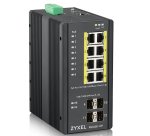Zyxel RGS200-12P Gestionado L2 Gigabit Ethernet (10/100/1000) Energía sobre Ethernet (PoE) Negro