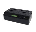 StarTech.com Docking Station per Hard Disk a 4 Slot - Duplicatore ed Eraser USB 3.0/eSATA per SSD/HDD SATA - Dock Standalone 1:3 per Hard Drive con funzione Clone - Carica dall'Alto, non necessita di Attrezzi