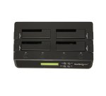 StarTech.com Docking Station per Hard Disk a 4 Slot - Duplicatore ed Eraser USB 3.0/eSATA per SSD/HDD SATA - Dock Standalone 1:3 per Hard Drive con funzione Clone - Carica dall'Alto, non necessita di Attrezzi