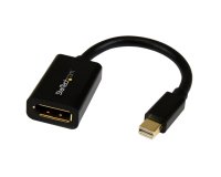 Cable de 0,2m Adaptador de Mini DisplayPort Macho a DisplayPort Hembra - Negro