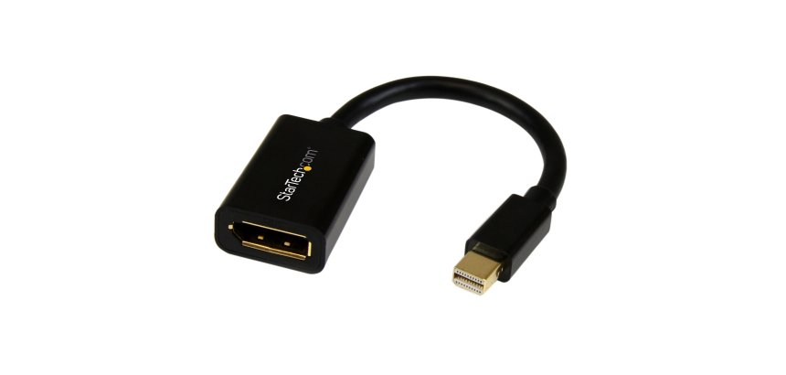Cable de 0,2m Adaptador de Mini DisplayPort Macho a DisplayPort Hembra - Negro