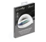 Celly WLLIGHTCIRCLEWH cargador de dispositivo móvil Cámara digital, Mando para videojuegos, Auriculares, Teléfono móvil, Batería portátil, Smartphone, Reloj inteligente, Tableta, Ver, Wearables Blanco Corriente alterna Cargador inalámbrico Interior