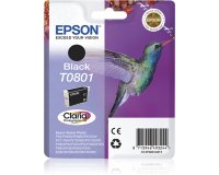 Epson Hummingbird Singlepack Black T0801 Claria Photographic Ink