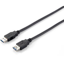 Equip 128398 Cavo di prolunga USB 3.0, da A/M ad A/F, 2,0 m, 5Gbps, nero