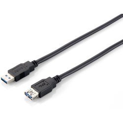 Equip 128398 Cavo di prolunga USB 3.0, da A/M ad A/F, 2,0 m, 5Gbps, nero