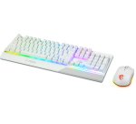 MSI VIGOR GK30 COMBO WHITE MEMchanical Gaming Keyboard + Gaming Mouse Bundle 'UK Layout, 6-Zone RGB Lighting Keyboard, Dual-Zone RGB Lighting Mouse, 5000 DPI Optical Sensor, Center'