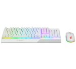 MSI VIGOR GK30 COMBO WHITE MEMchanical Gaming Keyboard + Gaming Mouse Bundle 'UK Layout, 6-Zone RGB Lighting Keyboard, Dual-Zone RGB Lighting Mouse, 5000 DPI Optical Sensor, Center'