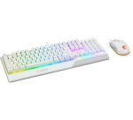 MSI VIGOR GK30 COMBO WHITE MEMchanical Gaming Keyboard + Gaming Mouse Bundle 'UK Layout, 6-Zone RGB Lighting Keyboard, Dual-Zone RGB Lighting Mouse, 5000 DPI Optical Sensor, Center'