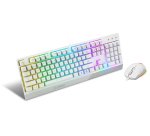 MSI VIGOR GK30 COMBO WHITE MEMchanical Gaming Keyboard + Gaming Mouse Bundle 'UK Layout, 6-Zone RGB Lighting Keyboard, Dual-Zone RGB Lighting Mouse, 5000 DPI Optical Sensor, Center'