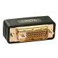 Lindy 41098 cambiador de género para cable DVI-I DVI-D Negro