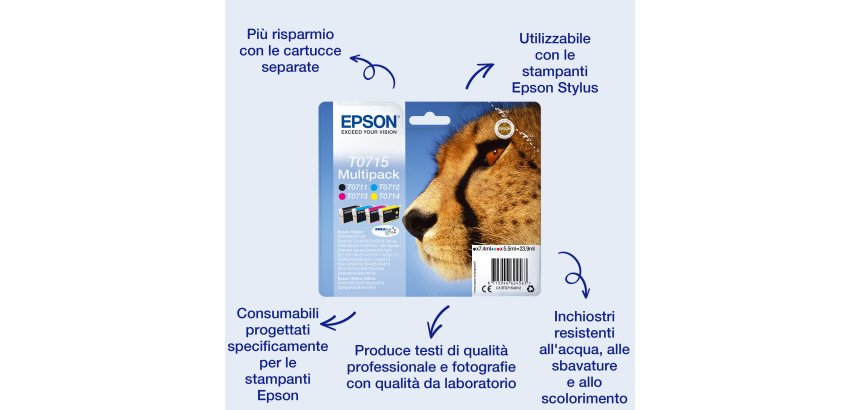 Epson Singlepack Black T0711 DURABrite Ultra Ink