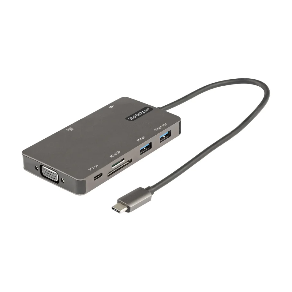 STATION D'ACCUEUIL STARTECH multiport - USB Type-C HDMI / VGA/RJ45/ 2 USB 3 LECTEUR  CARTE