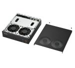 Shuttle Slim PC DH770 , S1700, 2x HDMI, 2x DP , 2x 2.5G LAN, 2x COM, 8x USB, 1x 2.5", 2x M.2, fonctionnement permanent 24/7, attaches VESA