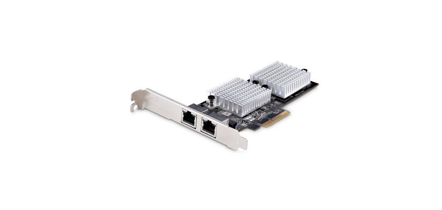 StarTech.com Carte Adaptateur Réseau PCIe 10GbE à 2 Ports - Carte Ethernet PCI Express pour PC/Serveur - Carte Réseau PCIe à Six Vitesses Prise en Charge des Trames Jumbo - NIC/LAN, 10GBASE-T et NBASE-T